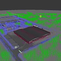 Modern Industrial Factory Building with Spacious Layout Surrounded by Green Trees and Parking Areas