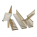 Elegant Indoor Staircase Designs Featuring Wooden Railings And White Steps
