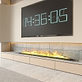 Modern Fireplace Fireplace Electronic Fireplace Stove 3d model