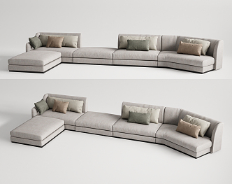 Modern corner sofa multiplayer corner sofa 3d model