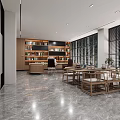 Modern office space 3d model