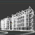 Modern Multi Story Residential Building With Glass Windows Balconies Curved Driveway And Green Lawns