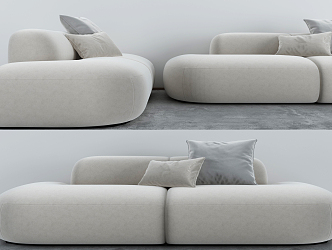 Modern Multiplayer Sofa 3d model