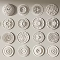 Jianou Carved Gypsum Carved Combination 3d model