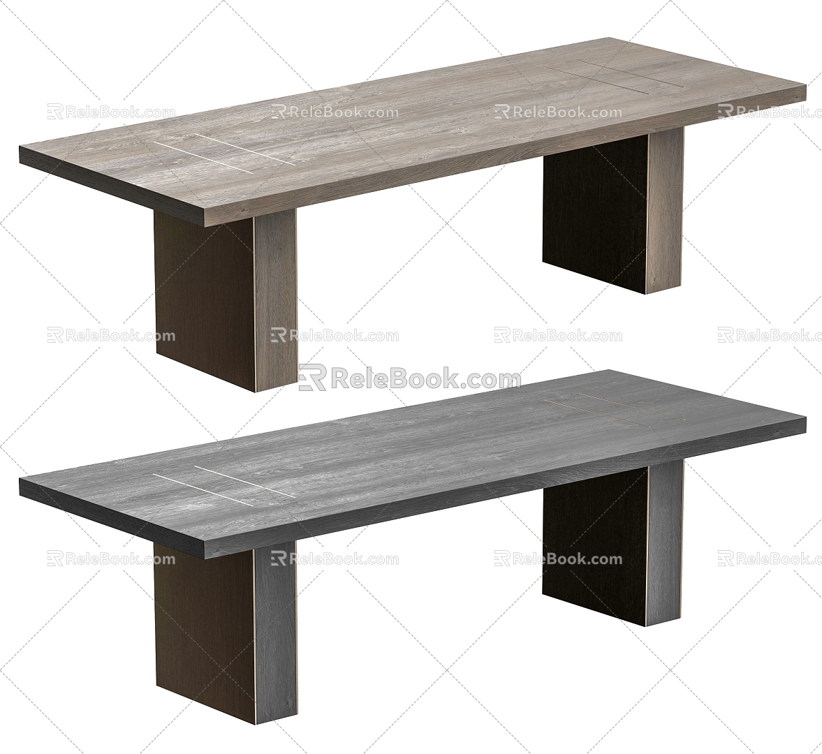 Minimal dining table 3d model