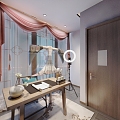 New Chinese Aisle Hanfu Office 3d model