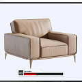 Modern single sofa 3d model