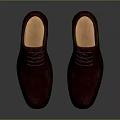 Men's Classic Burgundy Leather Lace Up Formal Shoes With Orange Lining