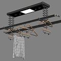 Modern Drying Rack Lifting Drying Rack Remote Control Drying Clothes Electric Drying Rack Invisible Drying Rack Drying Rack 3d model