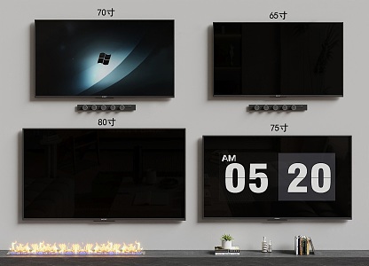 Modern TV 3d model