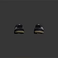 Adidas Navy Blue And White Casual Sports Shoes With Three Stripes Logo And Rubber Sole
