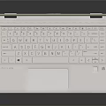 Modern HP White Laptop Featuring Windows Interface And App Icons