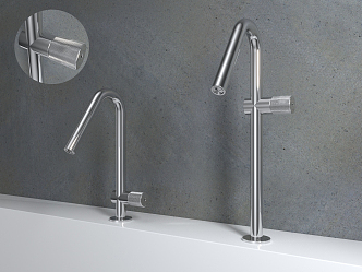 Modern faucet high bend faucet 3d model