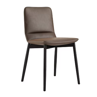 Modern Dining Chair Simple Dining Chair 3d model