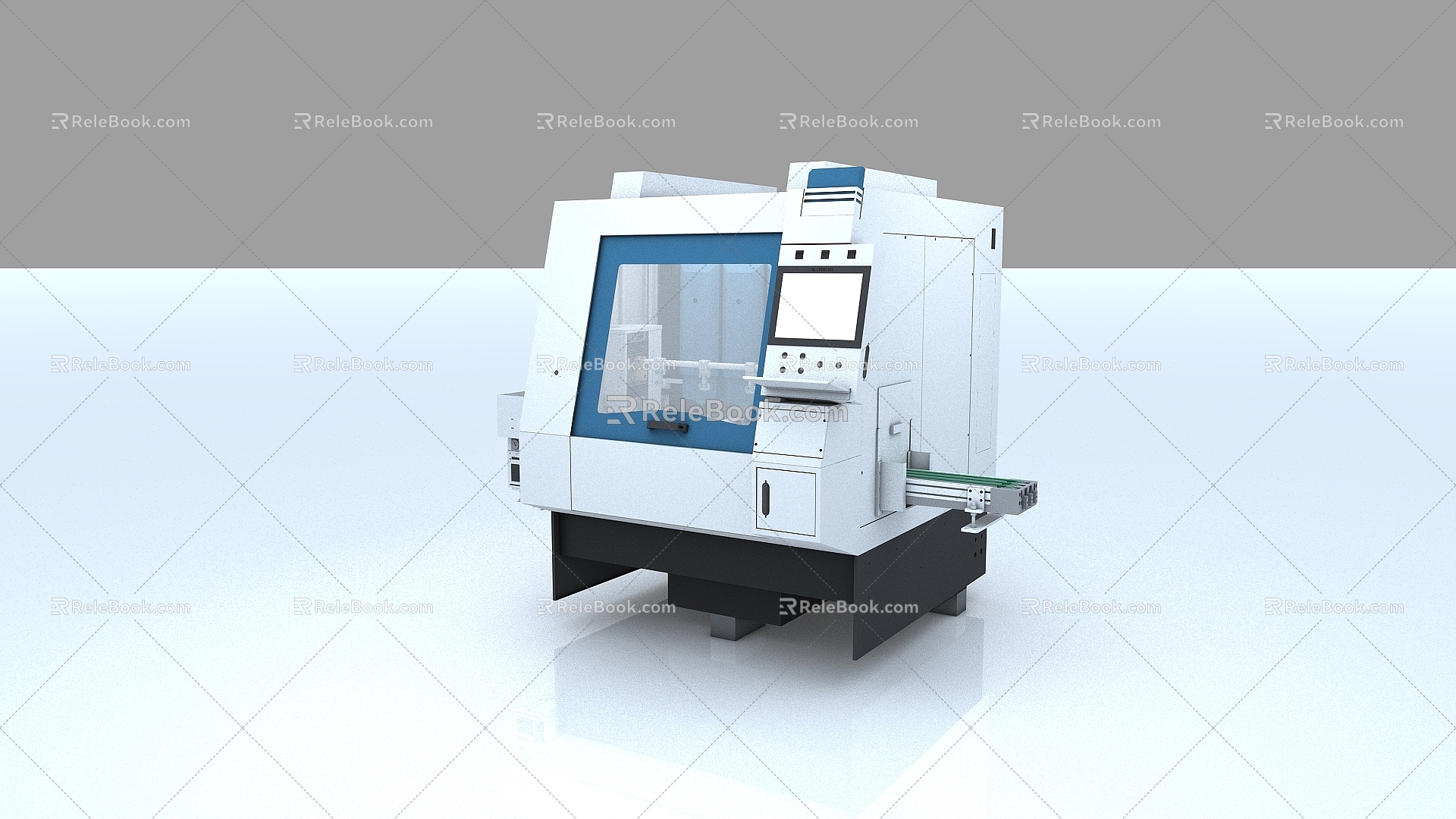 Four-station machine tool industrial equipment CNC machine tool machining center lathe milling machine drilling machine machinery equipment precision machine tools 3d model