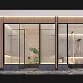 Elegant SPA Sauna Space Featuring Wooden Barrel Tubs Glass Partition And Sakura Decorative Wall