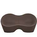 Modern Black Multi Person Sofa With Curved Ergonomic Design And Comfortable Seating