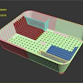 Light Blue Kitchen Sink With Drainage Holes And Divided Sections For Practical Use