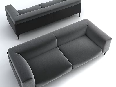 modern double sofa 3d model