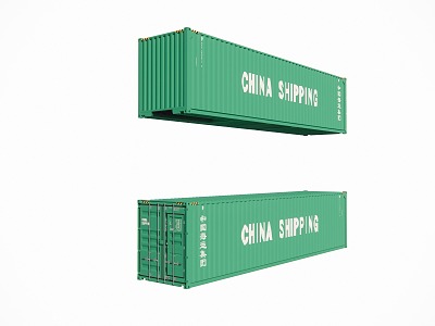 Container 40 feet freight container China ocean shipping 3d model