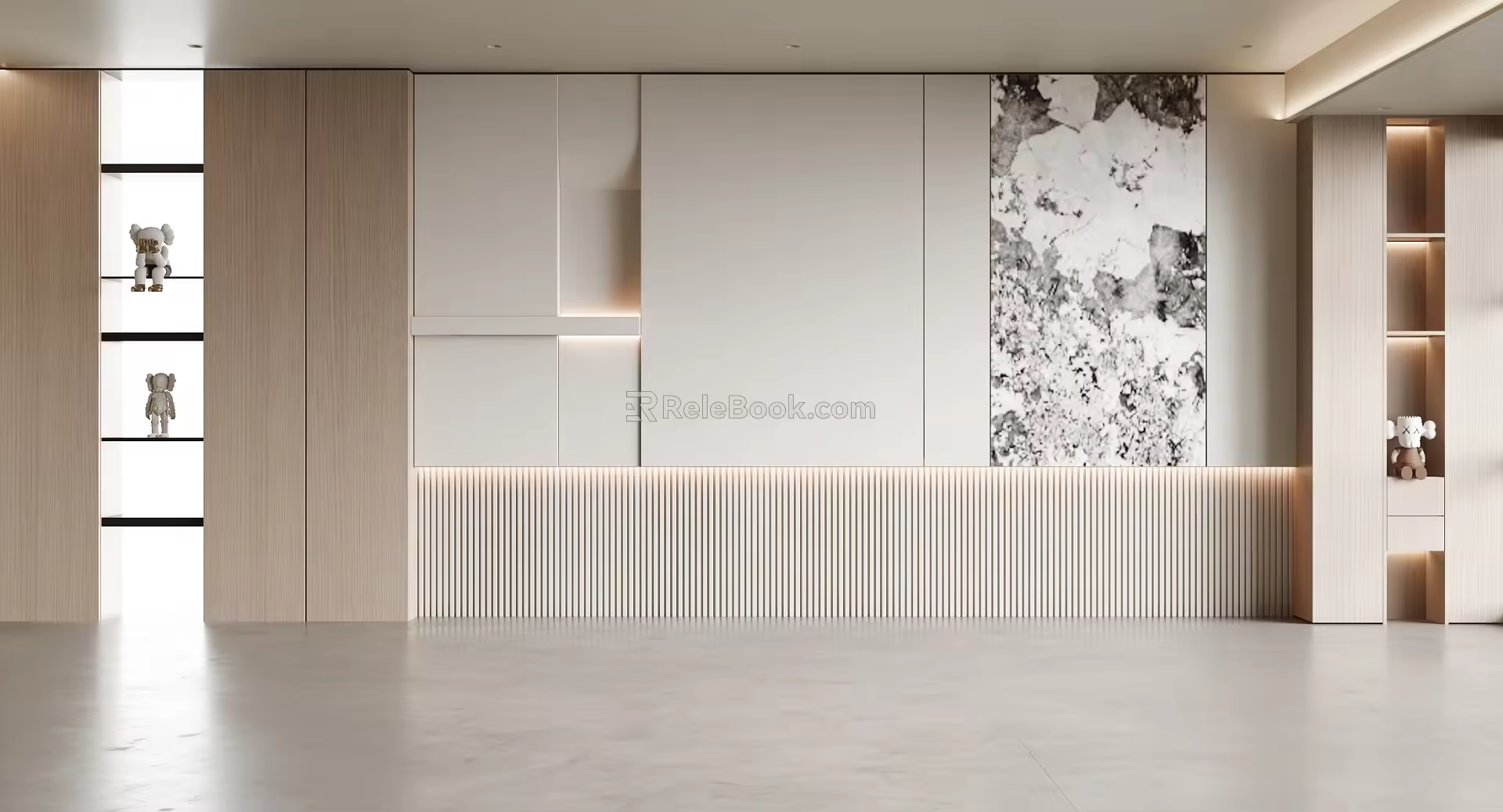 Sofa background wall background wall modeling wall 3d model