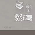 tree shadow board 3d model