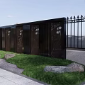 New Chinese Courtyard Garden 3d model