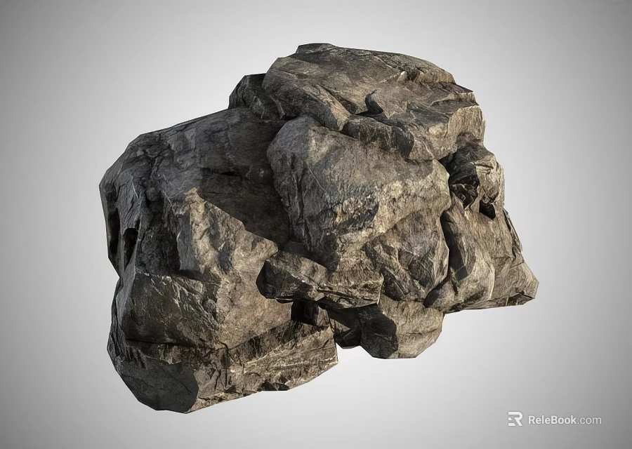 Natural Stone And Wood With Rustic Texture For Home Decorative Design Projects 3d model 