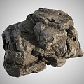 Landscape stone rockery stone stone block 3d model