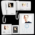 Modern Video Intercom Devices With Screen Display And Portrait 3d model