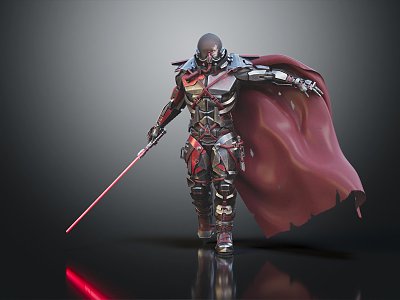 Modern Warrior Science Fiction Warrior Future Warrior 3d model