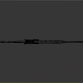Modern Assault Rifle With Black Barrel Magazine And Tactical Stock