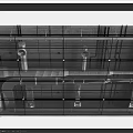 Architectural Ceiling Structure With Metal Pipes And Support Framework Details 3d model