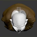 Game Movie Character With White Horned Head White Beard Yellow Eyes And Yellow Cloak