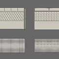Bedside backrest soft bag 3d model