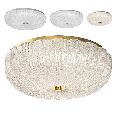 Elegant Crystal Ceiling Lights With Gold Accents And Various Styles 3d model