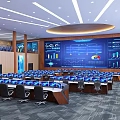 modern command center 3d model