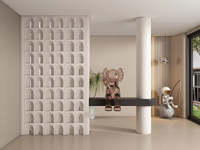 Entrance aisle partition 3d model