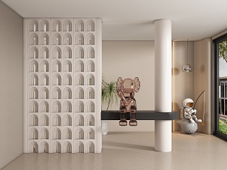 Entrance aisle partition 3d model