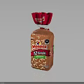 Wonder 12 Grain Bread Loaf With Red Packaging And Whole Grain Texture