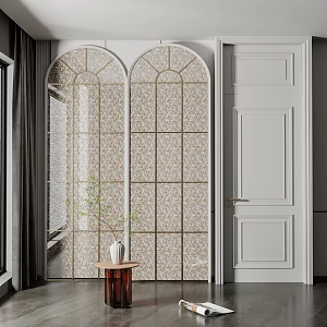 Jianou swing door and window combination 3d model
