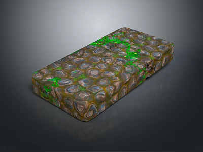 Wood Stone Decorative Material Featuring Natural Texture and Unique Patterned Surface for Home Projects 3d model