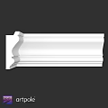 White Decorative Architectural Molding With Smooth Surface And Multi Layer Design