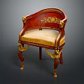Elegant Classic Accent Chair With Wooden Frame Gold Accents And Beige Velvet Upholstery