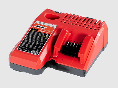 High Quality Red Power Tool Battery Charger For Rechargeable Electric Tools 3d model