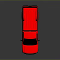 Red Ford Pickup Truck With Black Accents And Reflective Exterior Design