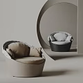 Cosmo Single Sofa Casual Sofa Rattan Sofa 3d model