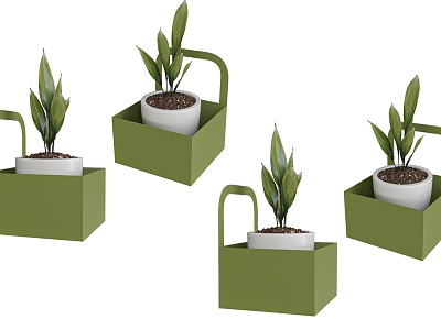 Modern Desktop Green Plant Ornaments Plastic Potted Plant Green Plant Ornaments Small Potted Plant Green Plant Office Desktop Green Plant Potted Plant model