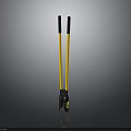 Professional Hardware Tool With Yellow Long Handle Black Grip And Durable Metal Head Design