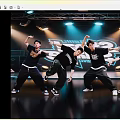 Energetic Group of Men Dancing on Stage with Bright Lights and Breakin Stars